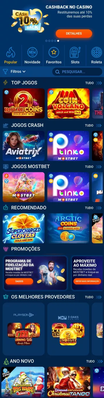 Mostbet casino Os melhores jogos de casino online